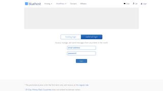 webmail login - Bluehost
