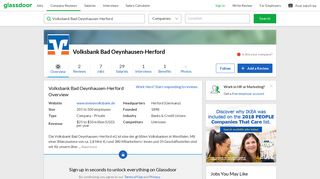 Working at Volksbank Bad Oeynhausen-Herford | Glassdoor