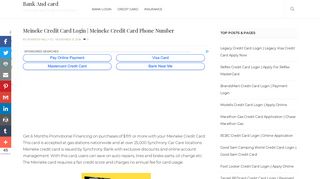 Meineke Credit Card Login - Bank And card