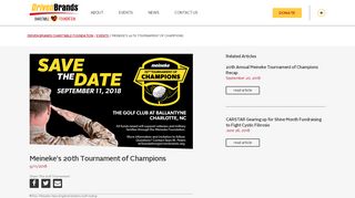 Meineke's 20th Tournament of Champions | Driven Brands Charitable ...
