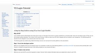 VZ-Login-Tutorial - VZ Developer Wiki - studiVZ developer blog
