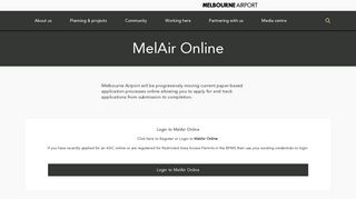 MelAir Online - Melbourne Airport