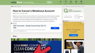 How to Cancel a Melaleuca Account: 4 Steps (with Pictures)