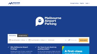 Book your parking - Melbourne Airport