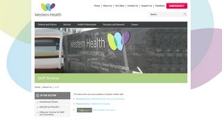 Staff Services - Western Health