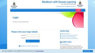 Blackburn with Darwen Learning: Login
