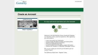 Create an Account - AAA Member Choice Vacations