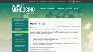 MemberDirect | Mendocino County, CA