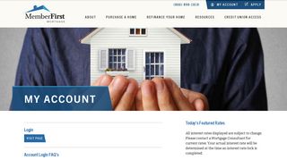 My Account | Member First Mortgage