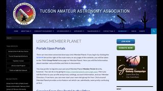 Using Member Planet | Tucson Amateur Astronomy Association