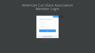 Member Login - American Cut Glass Association