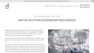 What are the options for membership-based websites? — Sarah Moon ...