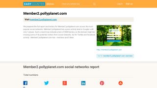 Member 2 POLLYPLANET (Member2.pollyplanet.com) full social ...