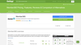 Member365 Pricing, Features, Reviews & Comparison of Alternatives ...