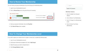 How to Renew Your Membership – memberplanet Support