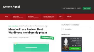 MemberPress Review: Best WordPress membership plugin - Antony ...