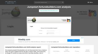 Jumpstart Fortune Builders. Login | FortuneBuilders Jumpstart