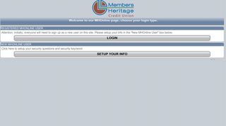 Login - Members Heritage Online