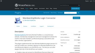 MembershipWorks Login Connector | WordPress.org