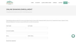Members 1st Credit Union - Online Banking Enrollment