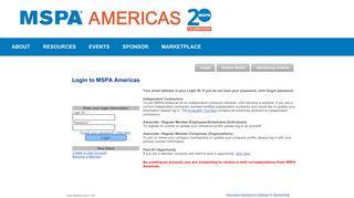 Login to MSPA Americas - MemberSuite