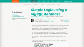 Simple Login using a MySQL database - Scirra.com