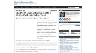 CRUD with Login & Register in PHP & MySQL (Add, Edit, Delete, View ...