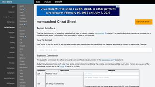 memcached Cheat Sheet - LZone