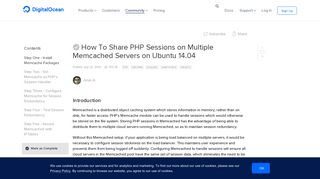 How To Share PHP Sessions on Multiple Memcached Servers on ...
