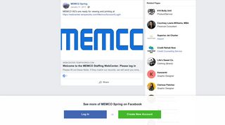 MEMCO Spring - MEMCO W2's are ready for viewing and... | Facebook
