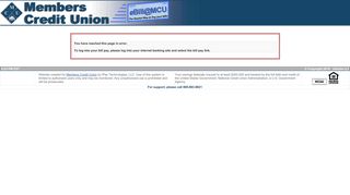 Members Credit Union's Bill Pay