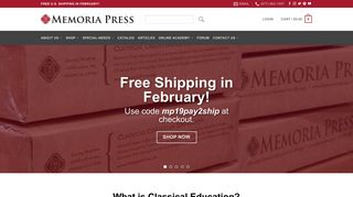 Memoria Press | Classical Christian Education