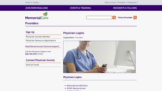 Physician Logins | MemorialCare Health System | Orange County ...