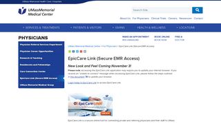EpicCare Link (Secure EMR Access) - UMass Memorial Medical ...