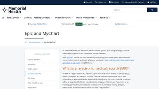 Epic and MyChart | Memorial Health
