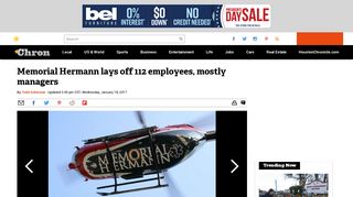 Memorial Hermann lays off 112 employees, mostly managers ...