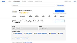 Working as an Office Assistant at Memorial Hermann: Employee ...