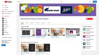 Memory Book Company Technical Support - YouTube