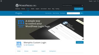 Memphis Custom Login | WordPress.org