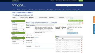 Mena Corp Financial Services LLC in Abu Dhabi United Arab ...