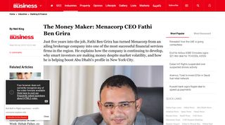 The Money Maker: Menacorp CEO Fathi Ben Grira - ArabianBusiness ...