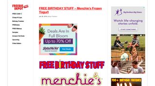FREE BIRTHDAY STUFF – Menchie's Frozen Yogurt | Freebie Depot