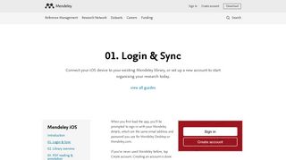 mendeley login