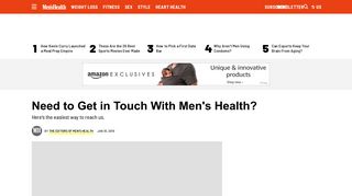 Contact Men's Health | Men's Health