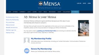 My Mensa - American Mensa