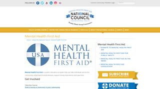 Why Mental Health First Aid « National Council