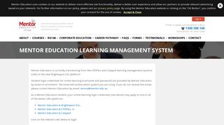 Mentor Education Learning Management System