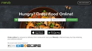 Menufy - Restaurants Delivery & Takeout - Order Online