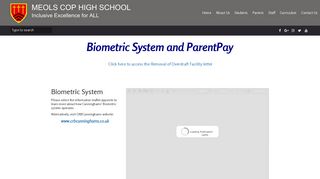 Meols Cop High School - Biometric System and ParentPay