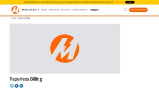 Paperless Billing - About Meralco